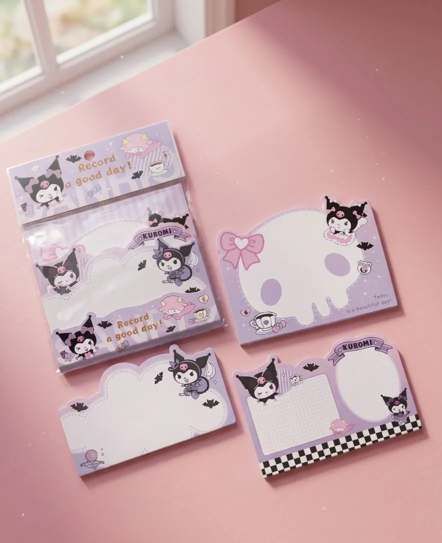 kuromi-3-in-1-sticky-notes kuromi-3-in-1-sticky-notes